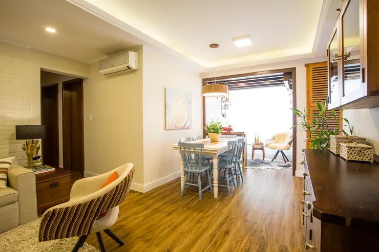 Parede de Drywall na Cidade Julia, Sanca aberta com Lâmpadas de LED