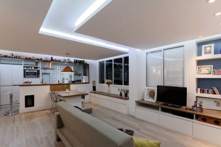 Parede de Drywall na Cidade Julia, Sanca aberta